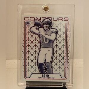 BO NIX 2024 PANINI PHOENIX CONTOURS ROOKIE CARD DENVER BRONCOS
